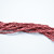 100 Beads - Fire Polished Faceted 2mm Czech Glass Sueded Gold Samba Red