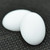 18.5x13.5mm Oval Lunasoft Cabochon - Opaque White - Quantity 1 - Luna Lucite Cabochon