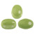 Samos® par Puca® (20 beads) 2-Hole 7x5mm Oval Opaque Pistachio, Czech Glass