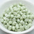 Samos® par Puca® (20 beads) 2-Hole 7x5mm Oval Opaque Light Green Ceramic Look, Czech Glass
