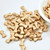 20 Beads - Bow Tie 6x12mm, Bronze Pale Gold, 3-Hole Czech Glass