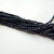2mm (100 beads) Fire Polished Faceted - Navy Blue - Picasso - Czech Glass