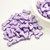 20 Beads - Bow Tie 6x12mm, Suede Purple, 3-Hole Czech Glass