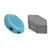 30 Beads - Paros® par Puca® Paris - Opaque Aqua - Czech Glass