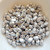 30 Beads - Paros® par Puca® Paris - Silver Aluminum Matte - Czech Glass
