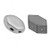 30 Beads - Paros® par Puca® Paris - Silver Aluminum Matte - Czech Glass