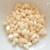30 Beads - Paros® par Puca® Paris - Opaque Ivory Ceramic Look - Czech Glass