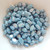 30 Beads - Paros® par Puca® Paris - Opaque Blue Ceramic Look - Czech Glass