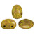 Samos® par Puca® (20 beads) 2-Hole 7x5mm Oval - Opaque Light Green Bronze