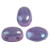 Samos® par Puca® (20 beads) 2-Hole 7x5mm Oval - Opaque White Nebula