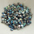 5mm Dragon® Scale Drop 5 grams Crystal Graphite Rainbow Czech Glass Beads