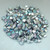 5mm Dragon Scale Drop Crystal Silver Rainbow (5 Grams) Czech Glass Beads