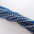 50 Beads - 6mm Druk Rounds Sueded Gold Capri Blue Pressed Czech Glass