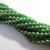 50 Beads - 6mm Druk Rounds Sueded Gold Emerald Pressed Czech Glass