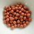 50 Beads - 6mm Druk Rounds Chalk Gold Luster Pressed Czech Glass