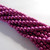 50 Beads - 6mm Druk Rounds Saturated Metallic Pink Yarrow Pressed Czech Glass