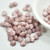 30 Beads - 6mm Rosetta, 2-Hole Cab - Chalk Terracotta Purple - Czech Glass
