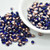 50 Beads - 4x6mm Teardrop, Cobalt Blue Capri - Czech Glass