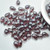 50 Beads - 6x9mm Drop Top-Hole - Amethyst White Luster Lumi - Czech Glass