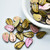 25 Beads - 14x9mm Leaf Top-Hole - Light Olive, Golden Pink- Czech Glass Beads