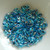 10 Grams - 4x7mm Long Magatama - Noir Lined Aqua AB - Miyuki - No. 2168