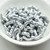 30 Beads - Bridge 3x12mm Matte Metallic Aluminum Silver 3-Hole Czech Glass