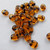 6x8mm Smooth Oval Brown Black Tortoise (30 beads) Czech Glass