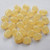 6x8mm Smooth Oval Light Yellow Coat (30 beads) Czech Glass
