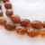 12x15mm Dimpled Oval Tan Brown (10 beads) Czech Glass Beads
