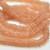 7x3mm Flat Daisy Spacer Milky Apricot, 50 Beads, Czech Glass