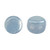 Kalos® par Puca® (50 beads) 2-Hole 4x3mm Drum Shape - Opaque Blue Ceramic Look - Czech Glass