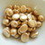 10 Beads - Candy Oval 10x12mm Matte Metallic Pale Gold 2-Hole Czech Glass