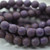 10 Beads - 8mm Druk Rounds, Purple, Plum, Etched, Mercury Wash, Pressed Czech Glass