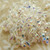 50 Beads - StormDuo 3x7mm 2-Hole S-Shaped Crystal Full AB Czech Glass