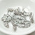 21mm Fairy Wings Bead, Antique Silver Plate, 12 Pieces