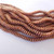 50 Beads - 6mm Lentil, 2-Hole - Opaque Rose Gold Topaz Luster - CzechMates Czech Glass