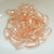 25 Beads - 5x12mm Dagger Transparent Rosaline - Czech Glass