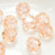 4 Beads - Light Peach - 8mm Round Swarovski 5000 Crystal Beads