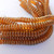 50 Beads - 6mm Lentil, 2-Hole - Halo Sandalwood - CzechMates Czech Glass