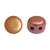 Kalos® par Puca® (50 beads) 2-Hole 4x3mm Drum Shape - Yellow Gold Metallic Iris - Czech Glass