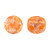 Kalos® par Puca® (50 beads) 2-Hole 4x3mm Drum Shape - Frost Tangerine Tweedy - Czech Glass