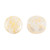 Kalos® par Puca® (50 beads) 2-Hole 4x3mm Drum Shape - Opaque White Splash - Czech Glass