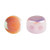 Kalos® par Puca® (50 beads) 2-Hole 4x3mm Drum Shape - Frost Sweet Pink AB - Czech Glass