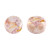 Kalos® par Puca® (50 beads) 2-Hole 4x3mm Drum Shape - Opaque Mix Rose Gold Ceramic Look - Czech Glass