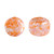 Kalos® par Puca® (50 beads) 2-Hole 4x3mm Drum Shape - Frost Sweet Pink Tweedy - Czech Glass