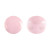 Kalos® par Puca® (50 beads) 2-Hole 4x3mm Drum Shape - Opaque Light Rose Ceramic Look - Czech Glass