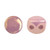 Kalos® par Puca® (50 beads) 2-Hole 4x3mm Drum Shape - Opaque Mix Violet Gold Ceramic Look - Czech Glass