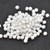 Kalos® par Puca® (50 beads) 2-Hole 4x3mm Drum Shape - Opaque White Ceramic Look - Czech Glass