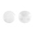 Kalos® par Puca® (50 beads) 2-Hole 4x3mm Drum Shape - Opaque White Ceramic Look - Czech Glass
