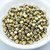 Kalos® par Puca® (50 beads) 2-Hole 4x3mm Drum Shape - Full Dorado Gold - Czech Glass